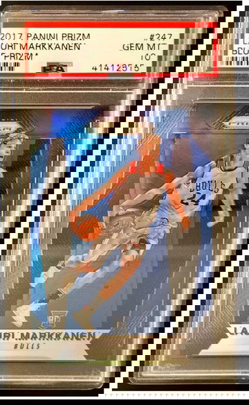PSA 10 2017-18 Prizm Lauri Markkanen Rookie RC Blue /199 Gem Mint