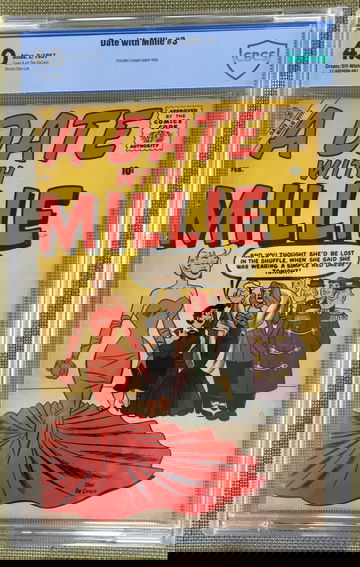 A DATE WITH MILLIE #3 CBCS 4.0 -- EARLY STAN LEE! 1ST VOLUME 1957! DECARLO CGC