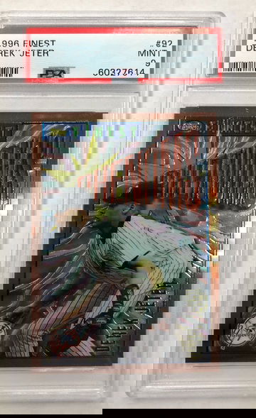 1996 Finest Derek Jeter PSA 9