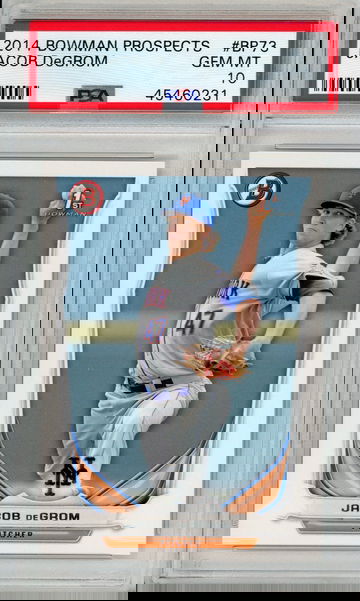 2014 Bowman Prospects Jacob DeGrom ROOKIE RC #BP73 PSA 10 New York Mets Low POP