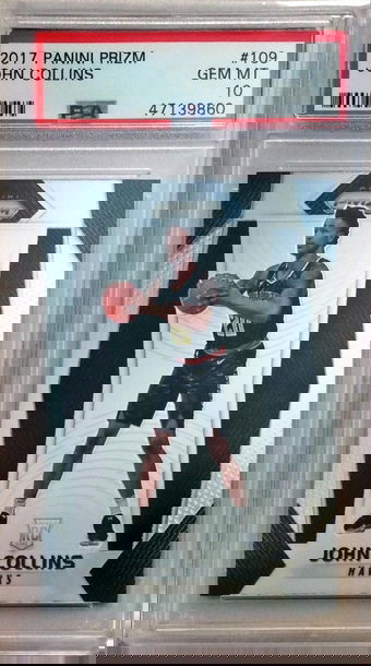 John Collins 2017 Panini Prizm PSA 10