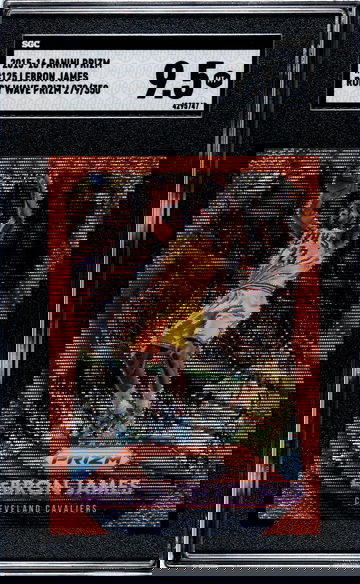 2015-16 Prizm Lebron James Ruby Wave Prizm