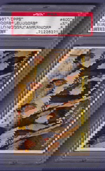 1957 Topps #400 Dodgers' Sluggers PSA 5