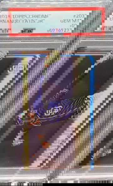 Fernando Tatis Jr Topps Chrome Rookie PSA 10