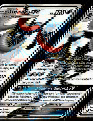 2019 Pokémon Sun & Moon Hidden Fates Greninja #SV56/SV94 Holo GX