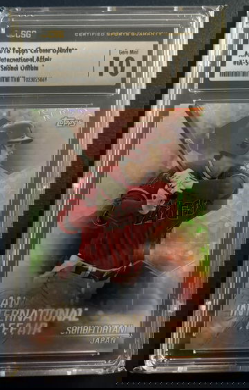 2018 Topps Chrome Update International Affair #IA-SO Shohei Ohtani CSG 10 GEM MINT *ROOKIE CARD*