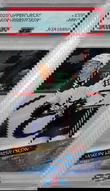 2020 Upper Deck Jason Robertson Young Guns RC Rookie Card PSA 9 Mint