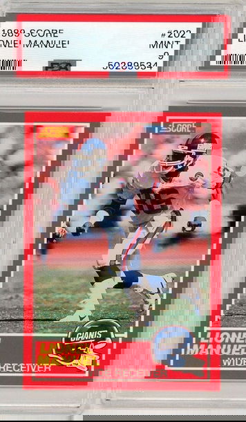 1989 Score Lionel Manuel #202 PSA 9 P1230