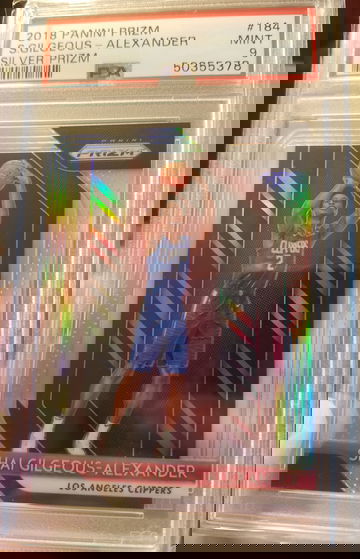 Shai Gilgeous Alexander Rookie Prizm Silver PSA 9