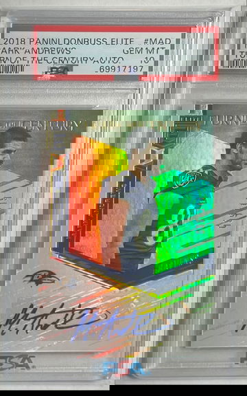 2018 Mark Andrews Auto /149 PSA 10 turn of the century