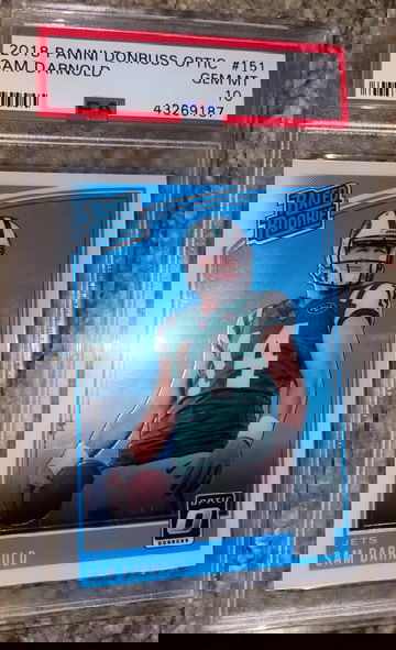 2018 PANINI DONRUSS OPTIC SAM DARNOLD RATED ROOKIE PSA 10 GEM MINT