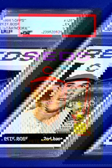 Pete Rose Rookie 1964 Topps #125 Reds RC HOF Sharp Centered PSA 5 *GWCARDS*