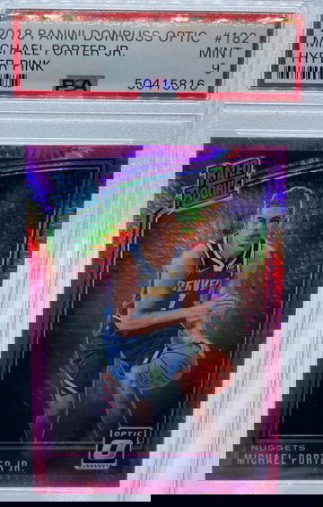 2018 Panini Donruss Optic Michael Porter Jr. Hyper Pink PSA 9 MINT