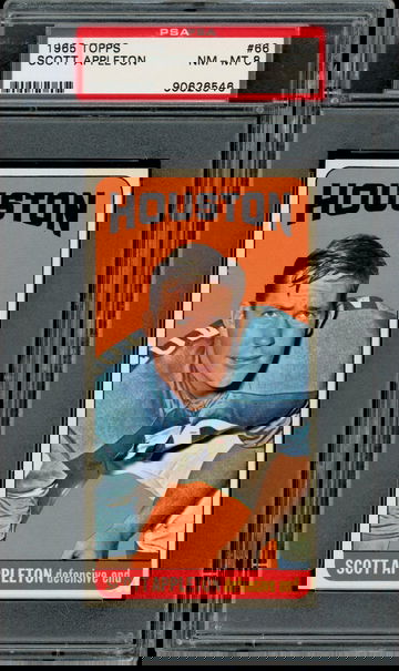 1965 Topps # 66 Scott Appleton  PSA 8  Oilers