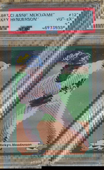 1987 Classic Rickey Henderson PSA 4