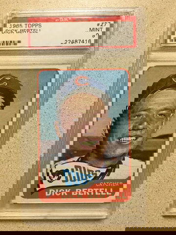 1965 Topps #27 Dick Bertell PSA 9 MINT CUBS 