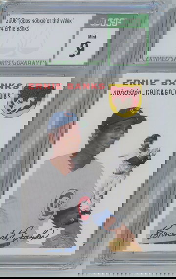 2006 Topps Ernie Banks Rookie of the Week CSG 9 MINT