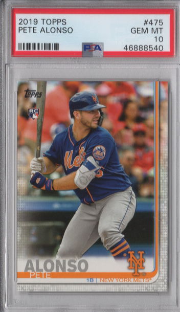 2019 Topps Pete Alonso PSA 10