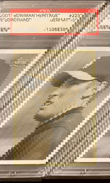 2001 Bowman Heritage Joe Borchard #223 PSA 10