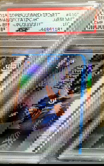 Fernando Tatis Jr. 2019 Topps Complete Set Chrome Refractor #410 PSA 10 GEM MINT