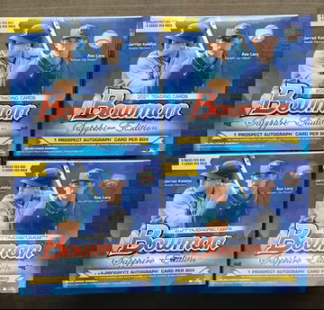 Lot of (4) 2021 Bowman Sapphire Hobby Boxes