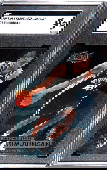 1997-98 Skybox Metal Universe Tim Duncan Rookie SGC Mint 9