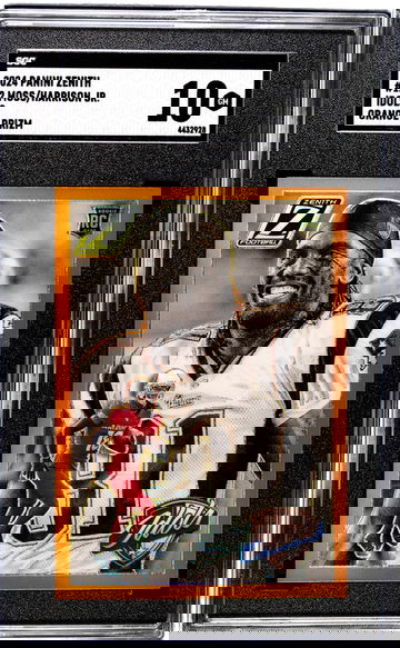 2024 Panini Zenith #12 Moss/Harrison Jr. Idols Orange Prizm SGC 10