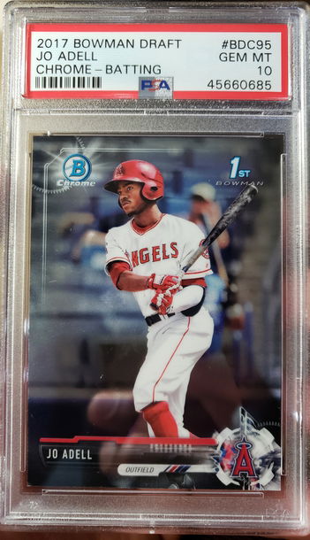 2017 Bowman Draft Chrome Jo Adell PSA 10