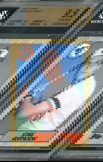 1987 Topps Cal Ripken BGS 9.5 low pop