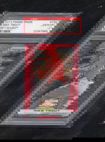 2013 Panini Prizm #159 Mike Trout Red Pulsar PSA 10 GEM MINT