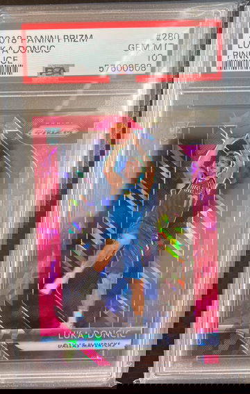 2018 Panini Prizm Luka Doncic Pink Ice PSA 10 Gem Mint