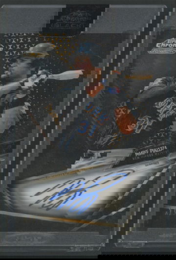 2021 Topps Chrome Black Mike Piazza Superfractor #’d 1/1 Encased Autograph Mets