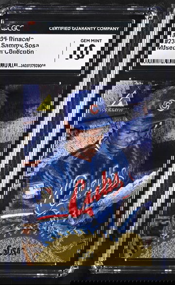 1995 PINNACLE SAMMY SOSA MUSEUM COLLECTION #230 CGC 10 BS.E1.25