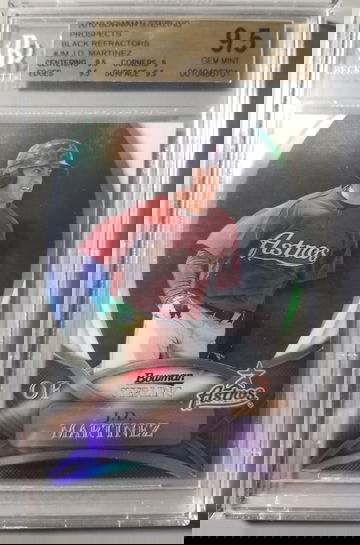 2010 Bowman Sterling Black Refractor JD Martinez #d /25