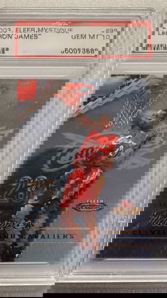 LEBRON JAMES 2003 FLEER MYSTIQUE ROOKIE PSA 10 #/999