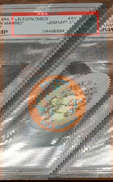 1984 7-11 Slurpee Discs DAN MARINO (East) 2 image (Sportflix)~PSA 10 Gem Mint!!