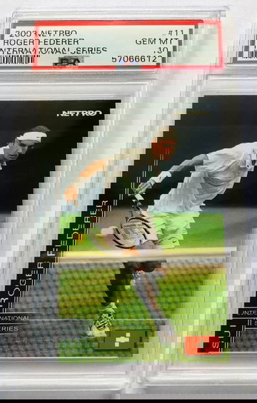 2003 Netpro International Series Tennis #11 Roger Federer Rookie Card RC PSA 10 Gem Mint GOAT