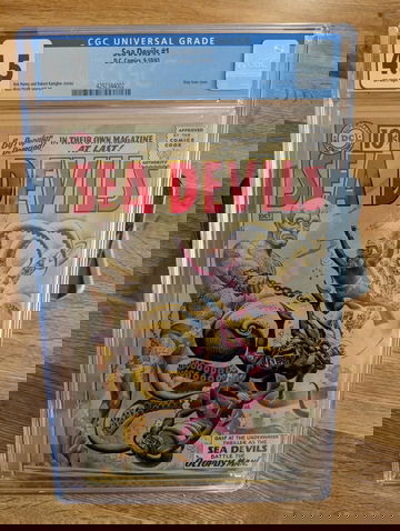 1961 DC Comics Sea Devils #1 CGC 4.5 Gray Tone Cover