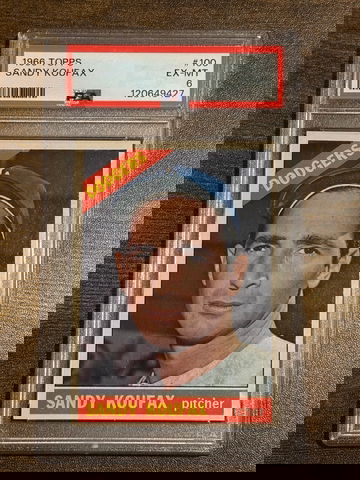 1966 Topps Sandy Koufax HOF PSA 6 Los Angeles Dodgers