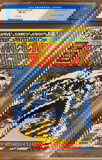 Marvel Spotlight 28 CGC 9.4 1st solo Moon Knight