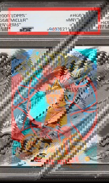2000 TOPPS REGGIE MILLER HIDDEN GEMS #HG6 PSA 9 BK.A3.58