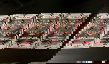 Lot of 4, 2022 Panini Prizm UFC Sealed Blaster Box Retail EXCLUSIVE Green Prizm