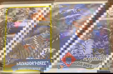 Salvador Perez 23' Chrome Platinum Prizm &24' Topps 35th