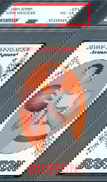 1969 Topps John Havlicek HOF Rookie RC #20 PSA 4