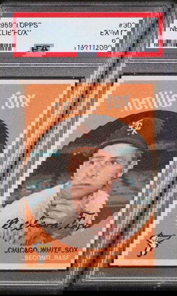 1959 Topps Baseball Nellie Fox #30 PSA 6