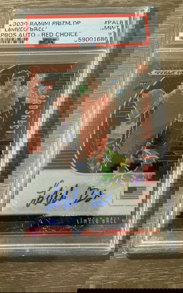 LAMELO BALL PRIZM RED CHOICE AUTO ROOKIE CARD PSA 9 Red Scope (48/88) 
