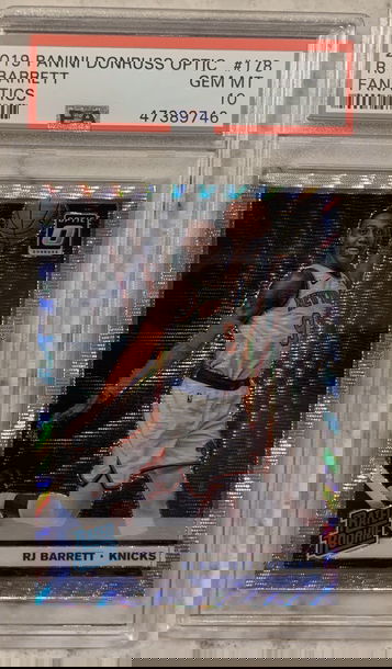 2019 Panini Donruss Optic Fanatics RJ Barrett Rookie #178 PSA Gem Mint 10