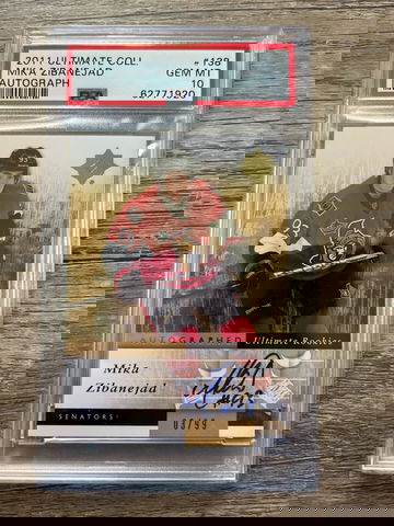 MIKA ZIBANEJAD - 2011 Ultimate Rookies Auto #138, /99, PSA 10