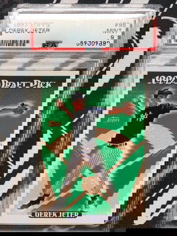 1993 Topps Derek Jeter Rookie Card #98 PSA 9