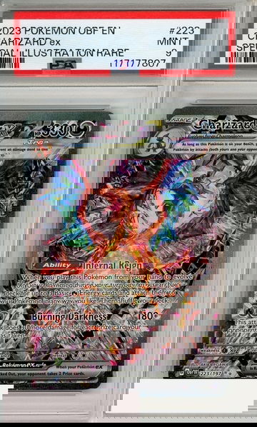 2023 POKEMON OBF EN-OBSIDIAN FLAMES CHARIZARD EX #223 SIR PSA 9 MINT